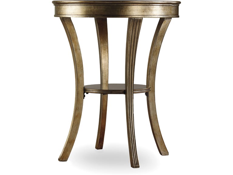 Sanctuary Round Mirrored Accent Table