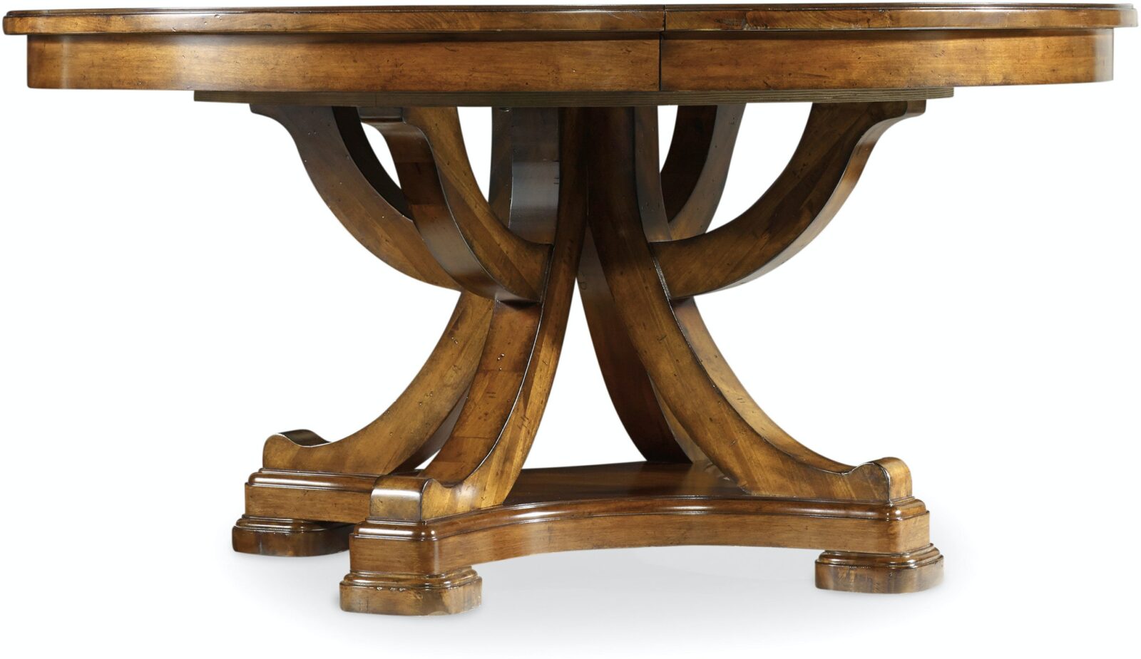 Tynecastle Round pedestal ext dining table