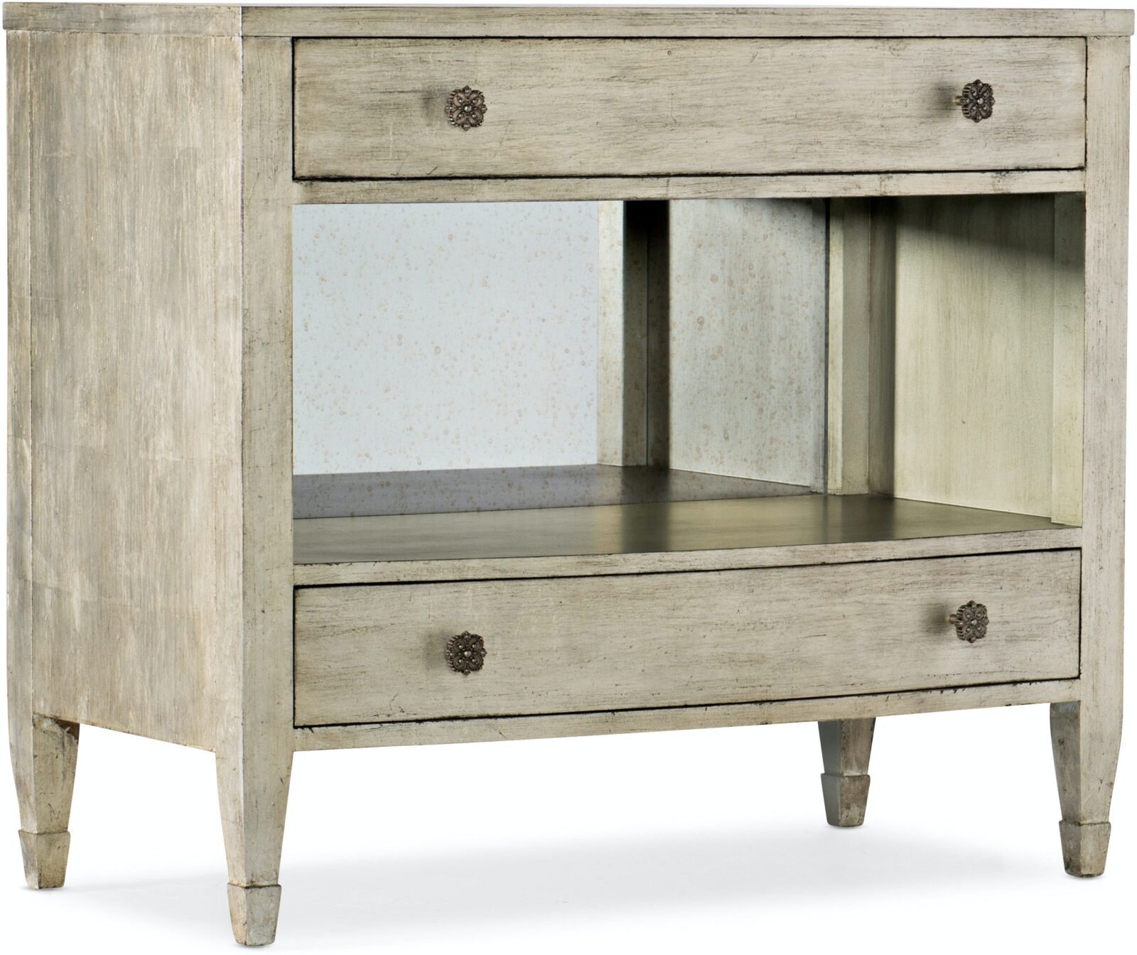 Sanctuary Gemme Two drawer nightstand