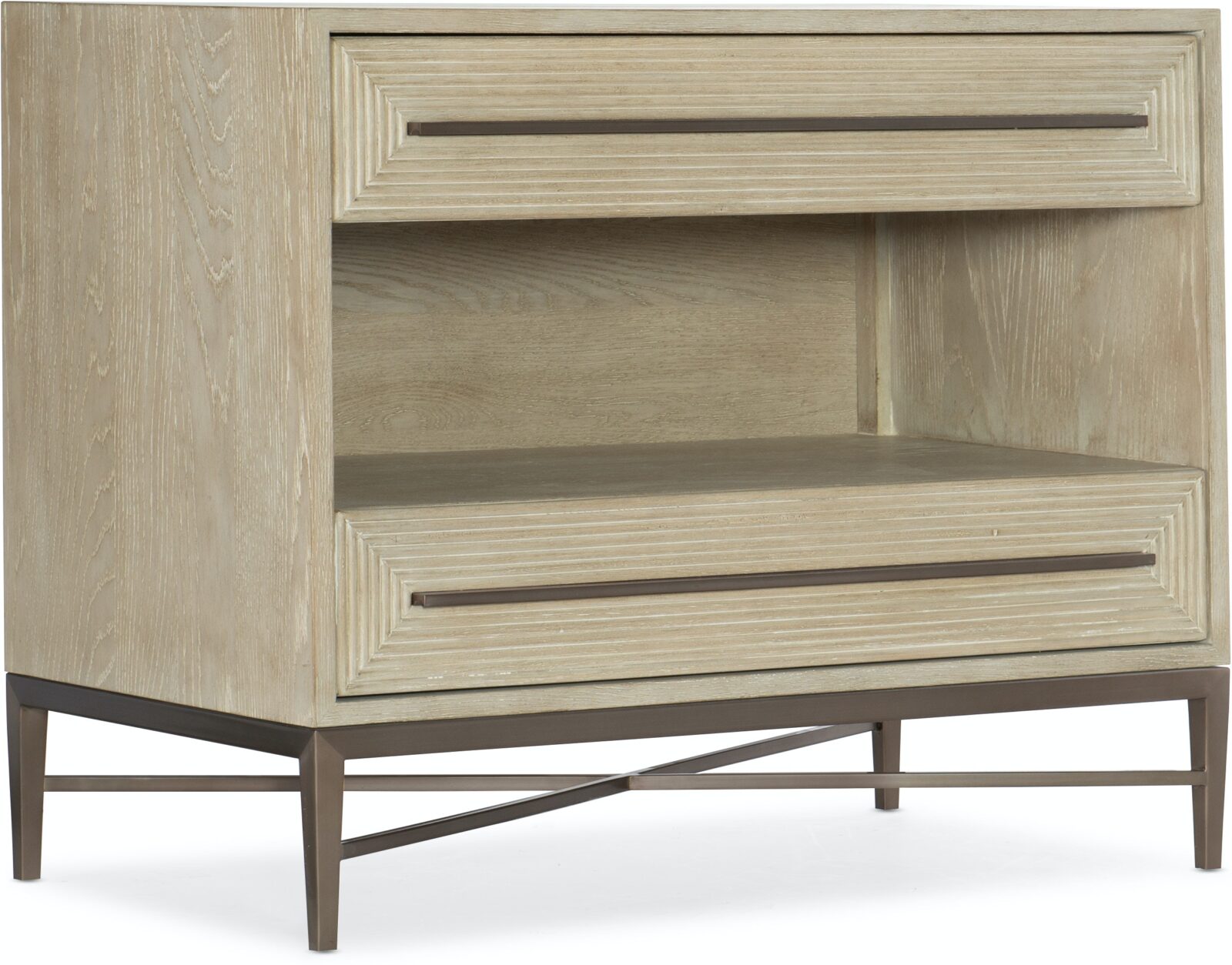 Cascade Two drawer nightstand